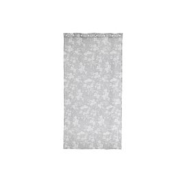 Cortina Romantico DKD Home Decor Gris 260 x 140 cm (2 Unidades)