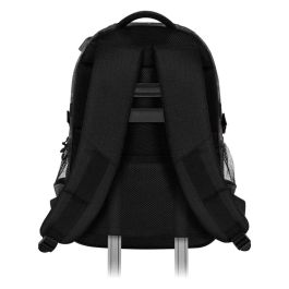 Wednesday Miércoles Mochila Running PLUS Chains - 32L, 3 compartimentos, Ripstop, USB, Negro