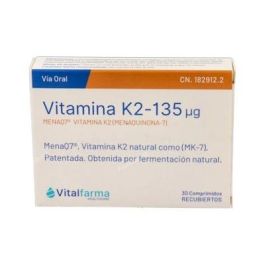 VITALFARMA Vitamina K2-7 30 Comprimidos para el Mantenimiento de Huesos Precio: 17.5000001. SKU: B1HC2X9ZTP