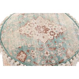DKD Home Decor Cojin Suelo Arabe Fez Verde Beige 46x46x37 cm
