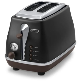 De'Longhi Tostadora CTOV2103.BK 900W 2 ranuras Negro mate Chocolate Precio: 99.95000026. SKU: B1862NZA89
