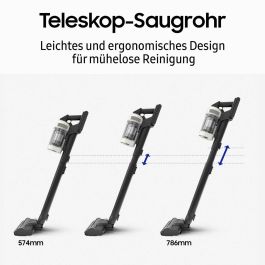 Samsung Aspiradora de Escoba Inalámbrica BESPOKE AI Jet Lite Pet VS80F28ELP 770 W 280 W Succión 60 min Autonomía Gris