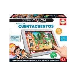 Juego educa touch táctil con 4 cuenta cuentos y 12 láminas de actividades