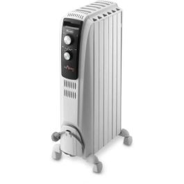 Radiador en baño de aceite Dragon4 DELONGHI - 1500W - 3 etapas de calentamiento - Tecnología Real Energy - Efecto chimenea Precio: 139.79000046. SKU: B13BYNCHR2