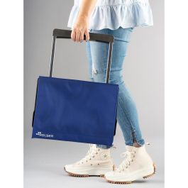 Rolser Carro de la Compra Plegamatic Original MF 2 Ruedas 40L Azul Klein Plegable