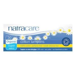 NATRACARE Tampón Súper Sin Aplicador 10 Uds. Algodón 100% Orgánico Certificado para Flujo Medio a Abundante Precio: 2.88999984. SKU: B1F2BE4VJ5