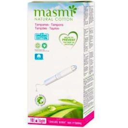 MASMI Tampones con Aplicador Mini 18 Ud. Algodón Ecológico Hipoalergénicos Aplicador Biodegradable Precio: 4.59000048. SKU: B16VLHXHGF