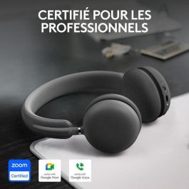Logitech Zone Wireless 2 Auriculares Inalámbricos con Cancelación de Ruido Híbrida y Claridad de Llamada Avanzada, Batería Reemplazable