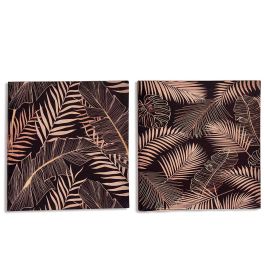 Lienzo 28X28 Cm Hojas Fondo Negro Surtidos Giftdecor (36 Unidades) Precio: 35.50000003. SKU: B1KKJCMJSP