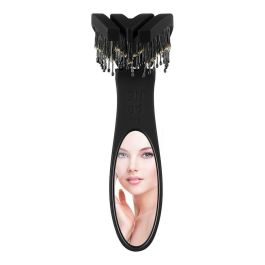 Olivia Garden Cepillo para el pelo ON THE GO smooth & style combo, Ionic, Cerdas de Jabalí, Plegable