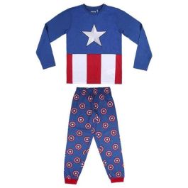 Pijama largo single jersey avengers capitan america talla 10 años Pijama largo single jersey avengers capitan america talla 10 años