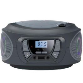 Fonestar Radio CD Boom - One - G USB FM con entrada auxiliar, efectos luminosos y portátil - Gris Fonestar Radio CD Boom - One - G USB FM con entrada auxiliar, efectos luminosos y portátil - Gris