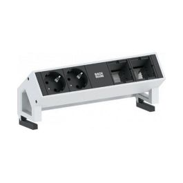 Bachmann GST18 DESK2 Regleta de Alimentación con 2 Tomas Schuko y 2 Módulos Personalizados, Tipo F, Aluminio y Plástico, Color Blanco/Negro Precio: 128.3205. SKU: B13WYXK938
