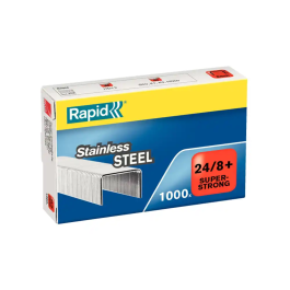 Rapid Grapas 24/8 Super Strong Acero Inoxidable Caja 1000 Unidades Precio: 106.9035. SKU: B1A4SBB46G