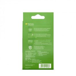 GP M451 Cargador Rápido de Pilas AA/AAA, incluye 4 Pilas Recargables NiMH AA 2600mAh, Negro/Verde, con Organizador GP M451 Cargador Rápido de Pilas AA/AAA, incluye 4 Pilas Recargables NiMH AA 2600mAh, Negro/Verde, con Organizador