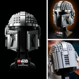 LEGO 75328 Star Wars The Mandalorian Helmet Kit de modelo coleccionable para construir, decorar y regalar para adultos