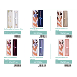 Belius Expositor Bolígrafo Negro 36 Piezas 3 Niveles MDF 600x420x750 mm