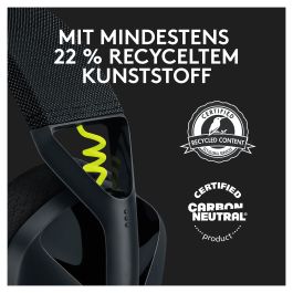 Logitech G435 Auriculares Gaming Inalámbricos Bluetooth/LIGHTSPEED con Micrófono, Dolby Atmos, Certificado Discord, para PC y Consolas, Negro