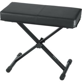 Banqueta Estándar Para Teclado Negro Con Asiento Deluxe