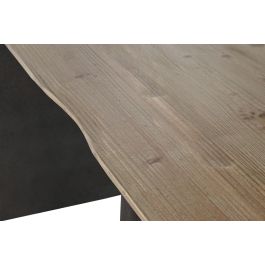 DKD Home Decor Mesa Comedor Loft Marron Oscuro Natural Abeto 200 x 90 x 75 cm