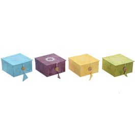 Cuenco Indio DKD Home Decor Verde Azul 12 x 7 x 12 cm (4 Unidades) Cuenco Indio DKD Home Decor Verde Azul 12 x 7 x 12 cm (4 Unidades)