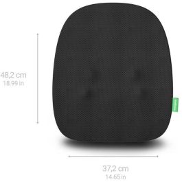 Medisana MC 500 Respaldo de masaje Shiatsu recargable inalámbrico con 2 velocidades, Negro