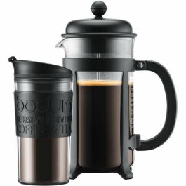 Bodum BOD0727015122465 Cafetera de prensa francesa JAVA SET 8 tazas (1,0 L) con taza isotérmica de plástico 0,35 L Precio: 34.50000037. SKU: B1B37M8DG6
