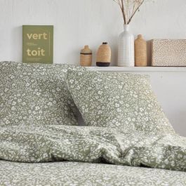Juego de cama - TODAY Crazy - Estampado floral - 2 personas - 220 x 240 cm - Verde