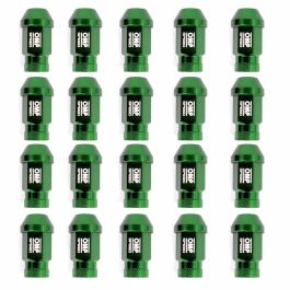 Set Tuercas OMP 7075 40 mm M12 x 1,50 20 uds Verde Set Tuercas OMP 7075 40 mm M12 x 1,50 20 uds Verde