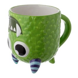 PUCKATOR Taza 3D Monstruo Monstarz Verde 550ml Ceramica