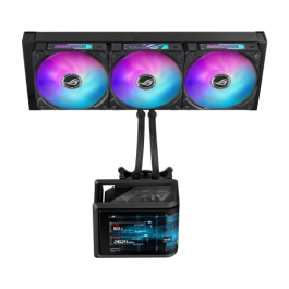 ASUS ROG 90RC0151-B0EAY0 Refrigeración Líquida AIO Ryuo IV SLC 360 ARGB, 3x 12cm, Sockets LGA 1700/AM4/AM5, Negro