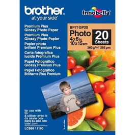 BROTHER Papel Inkjet Glossy 10x15 20h 260g/m2 BROTHER Papel Inkjet Glossy 10x15 20h 260g/m2