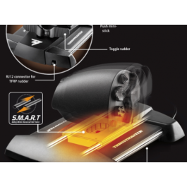 Thrustmaster T-16000M FCS Hotas Joystick para PC y MAC, Negro/Naranja, 2960778 - Palanca de mando con tecnología H.E.A.R.T, 30 botones, 9 ejes