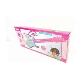 Reig 4410 Guitarra Electrónica Barbie con Luz y Sonido, 4 Cuerdas, Altavoz, Amplificador, Correa y Múltiples Funciones para Niños +5 Años