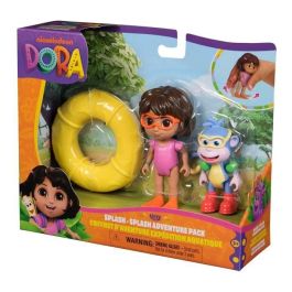 Spin Master 6073670 - Pack Figuras articuladas Dora la Exploradora y Botas con accesorios de natación - +3 años