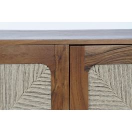 DKD Home Decor Estanteria Basant ratan Marron Oscuro Natural Acacia Ratan 90 x 40 x 181 cm