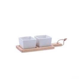 Tabla Aperitivo Bambú Cerámica Tapas Quid 20x8,5x4,6 cm Precio: 4.6464. SKU: B15DNXRK93