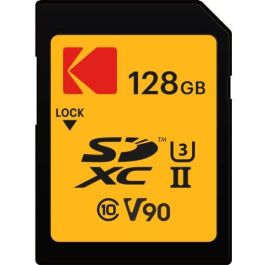 Kodak EKMSD128GUHS2V2K Tarjeta SDXC 128GB UHS-II U3 V90, Clase 10, Velocidad Lectura 300MB/s, Escritura 270MB/s Precio: 115.6899997. SKU: B1CBHKSAZN
