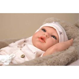 Muñeca reborn arias 40 cm lidia beige c/cuna Muñeca reborn arias 40 cm lidia beige c/cuna