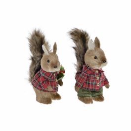 Figura Navidad Tradicional DKD Home Decor Verde Rojo 15 x 25 x 12 cm (2 Unidades) Precio: 19.63104. SKU: B12FCJPEWP