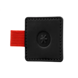 Antartik Portaboligrafos Autoadhesivo para Cuaderno Note con Elástico hasta 15mm Grosor, Negro y Rojo