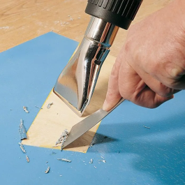 Fartools Pistola de aire caliente HG 2000W 60-600°C 115354 con 4 puntas, llave y raspador