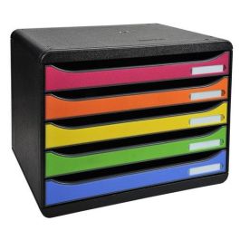 Modulo Exacompta Big-Box Plus Apaisado 5 Cajones Colores Negro/Arlequin Precio: 62.50000053. SKU: B1355CV9B3