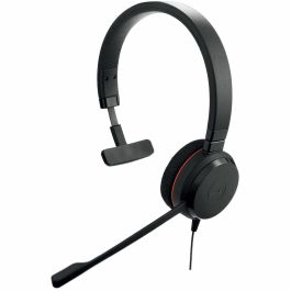 Jabra Evolve 20 MS Mono - Auricular profesional con cable, optimizado para gestionar llamadas y disfrutar de audio en PC