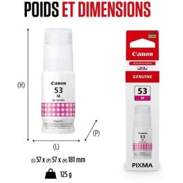 Botella Tinta Canon Gi - 53M Magenta Botella Tinta Canon Gi - 53M Magenta