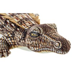 DKD Home Decor Peluche Cocodrilo Marron 46 x 22 x 8 cm