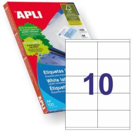 Apli Etiquetas Adhesivas 105x57 mm Inkjet-Láser C-Rectos 10 X 100H Blanco Precio: 18.49999976. SKU: S8400830