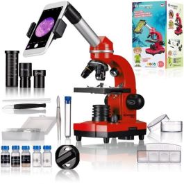 Microscopio para estudiantes BIOLUX SEL - BRESSER JUNIOR - aumento 40x-1600x - kit de experimentación - rojo Precio: 122.49999949. SKU: B1HRKXZTNK