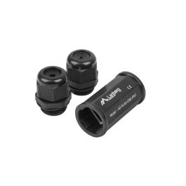 Lanberg Adaptador RJ45 Hembra - Hembra Cat5e/Cat6 Negro IP67