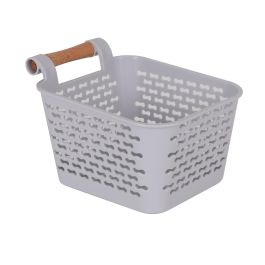 Cesta Multiusos con Asas de Madera 13x11x8 cm - Confortime (36 Unidades)